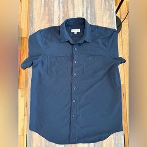 Orvis men's short-sleeve performance shirt, True Navy